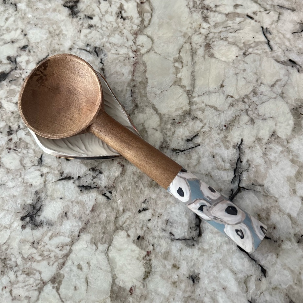 Mud Pie Oyster Spoon Rest Set